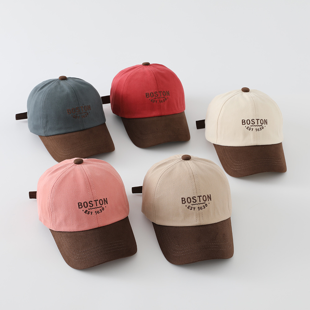 Embroidery Shawl - Children's Spring Autumn Embroidered Baseball Cap