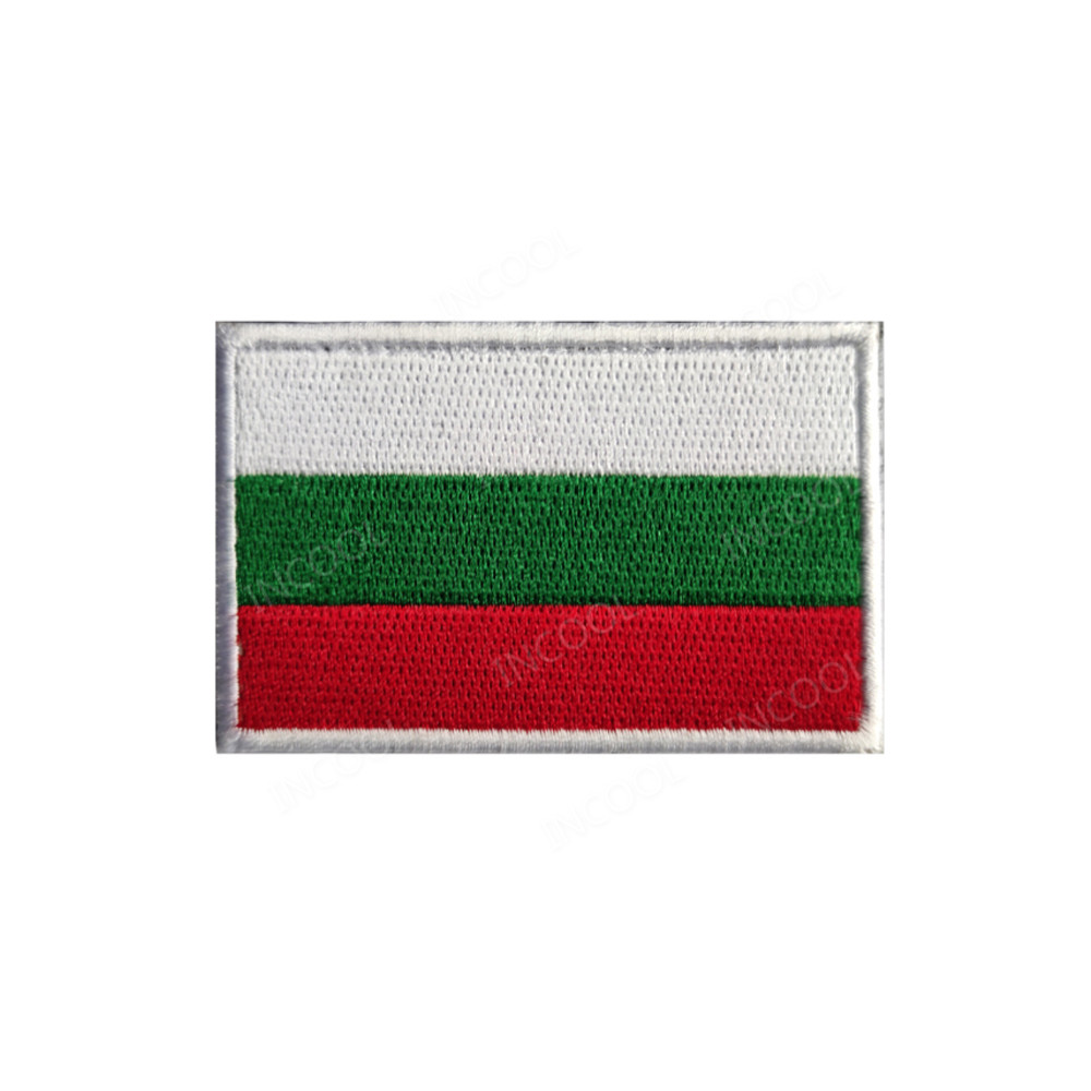 Embroidery Uk - Embroidered Patches Bulgaria Flag Patch Appliqued