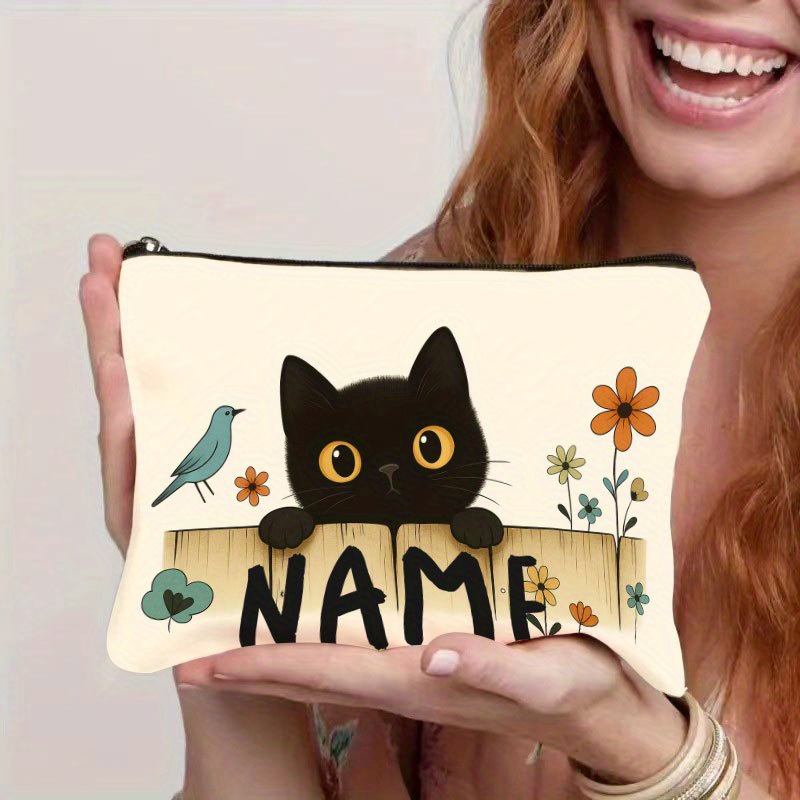 Embroidery Name Designs - Personalized Makeup Bag with Name/Text &