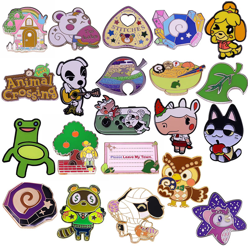Embroidery Icon - Anime Games Cartoon Enamel Pins Animales