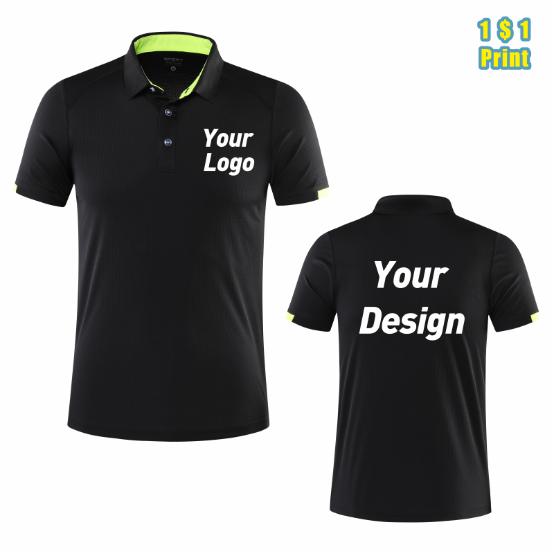 Embroidery Logo - Quick-Drying Breathable Sports Polo Shirt Custom