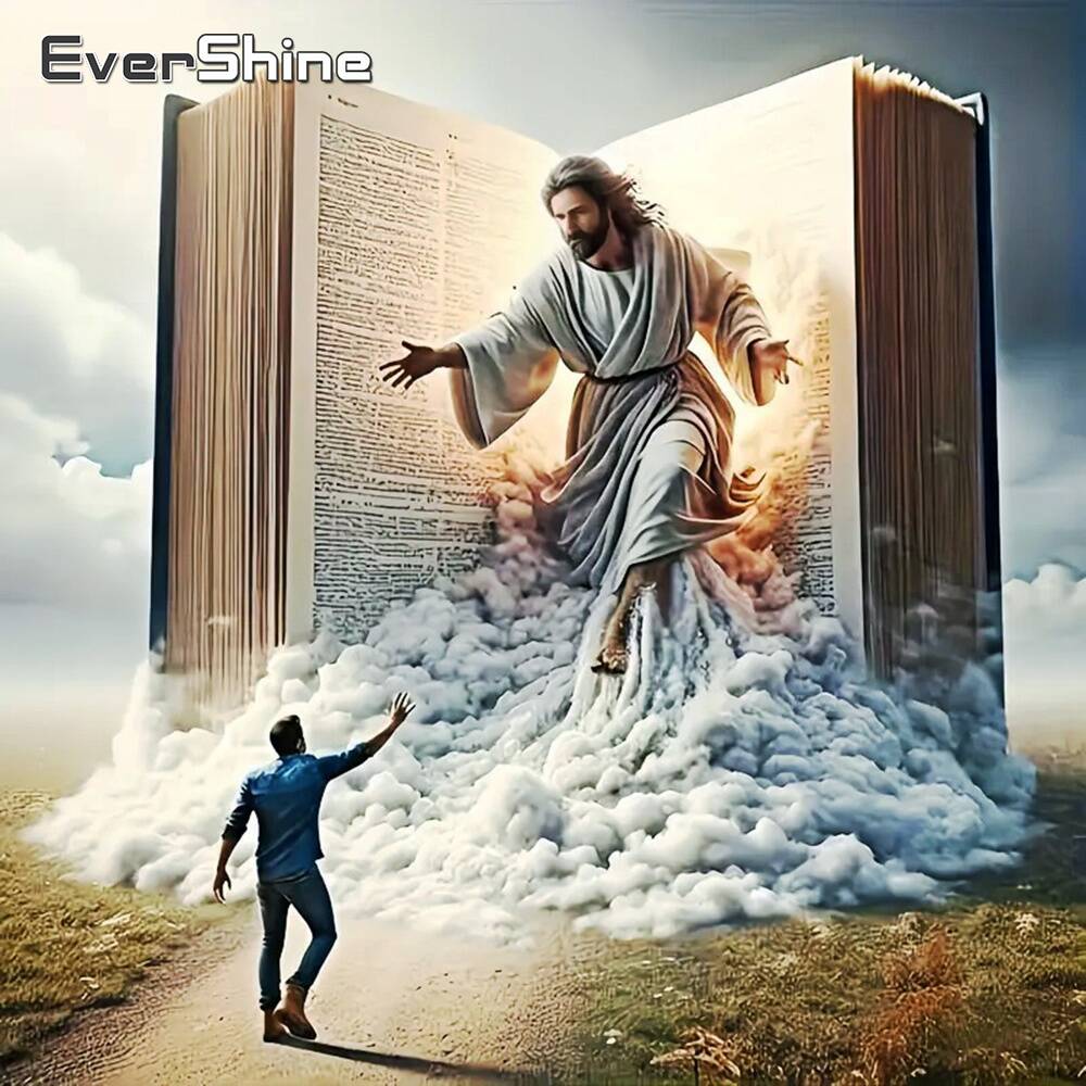 Embroidery Journal Book - Evershine Full Square Diamond Painting Jesus