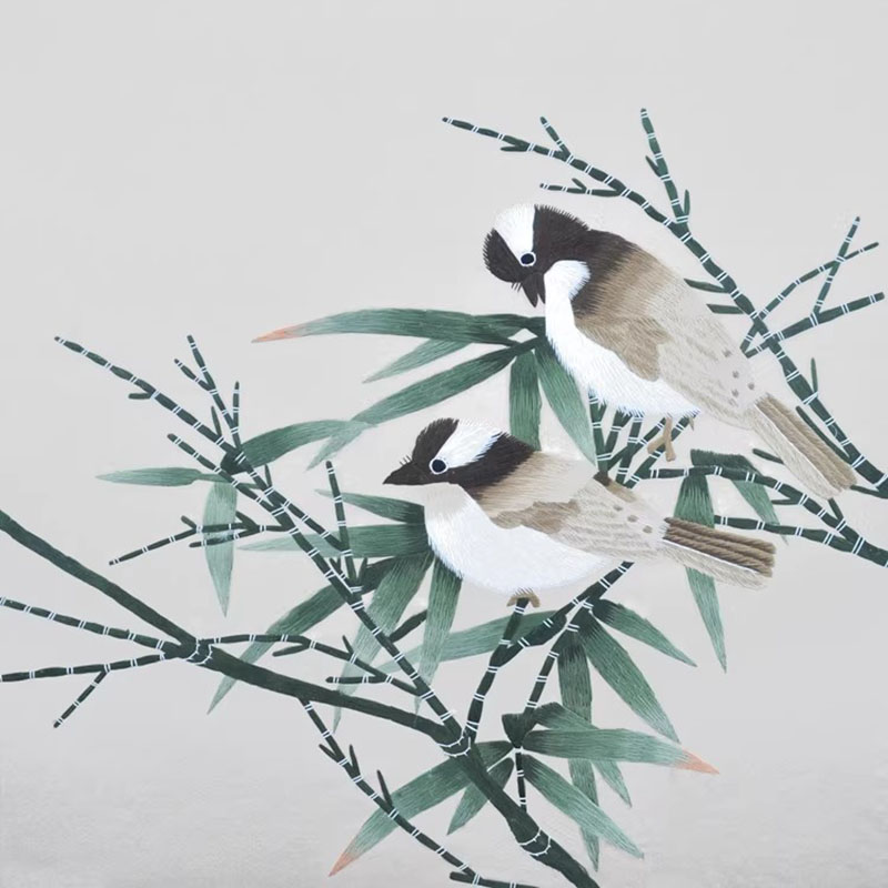 Embroidery Running Stitch - Chinese Suzhou Embroidery Kit Flower Birds