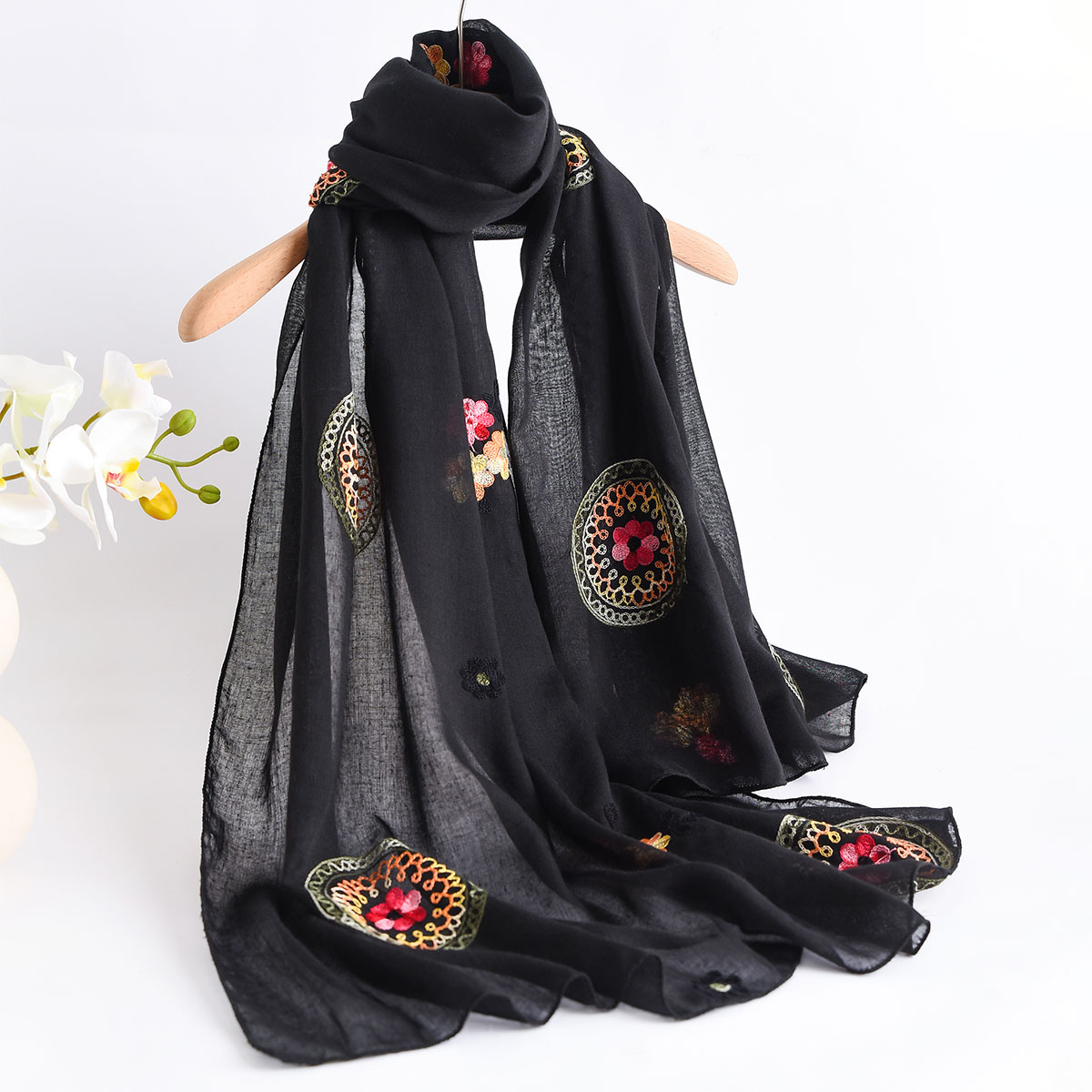 Summer New Lightweight Breatha - огляд і ціна Embroidery Shawl