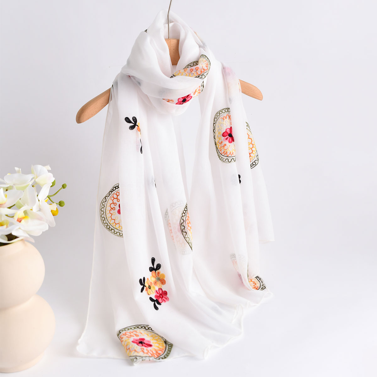 Summer New Lightweight Breatha - огляд і ціна Embroidery Shawl