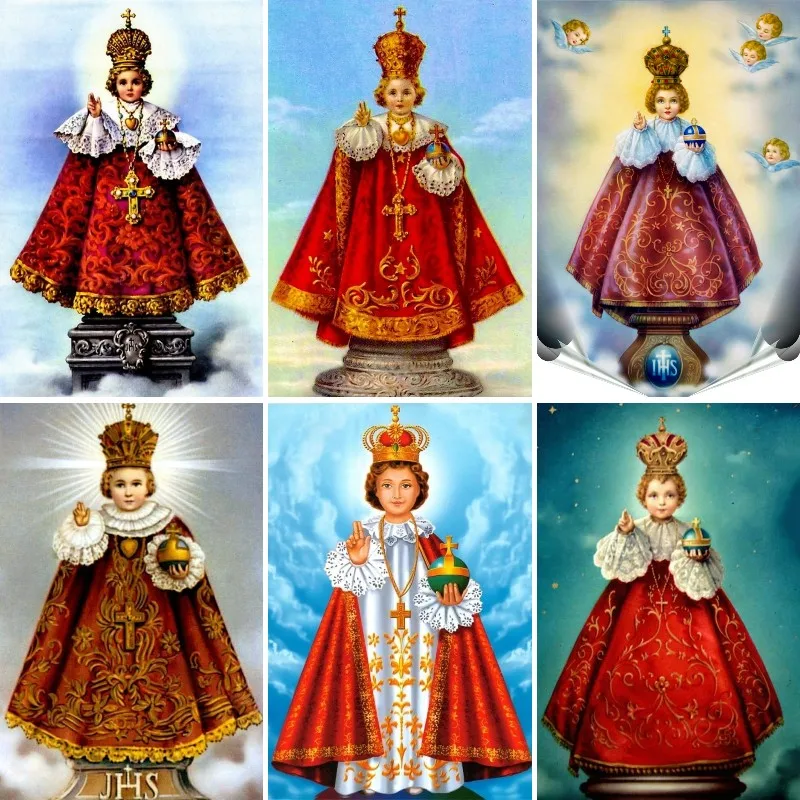 Infant Jesus of Prague Diamond - огляд і ціна Embroidery Icon