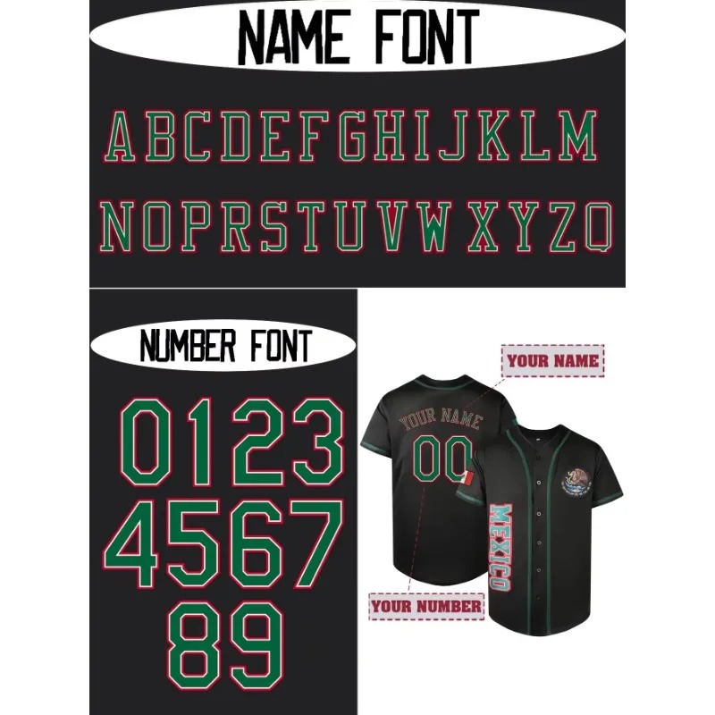 Customized Name&Number Men's E - огляд і ціна Embroidery Name Designs