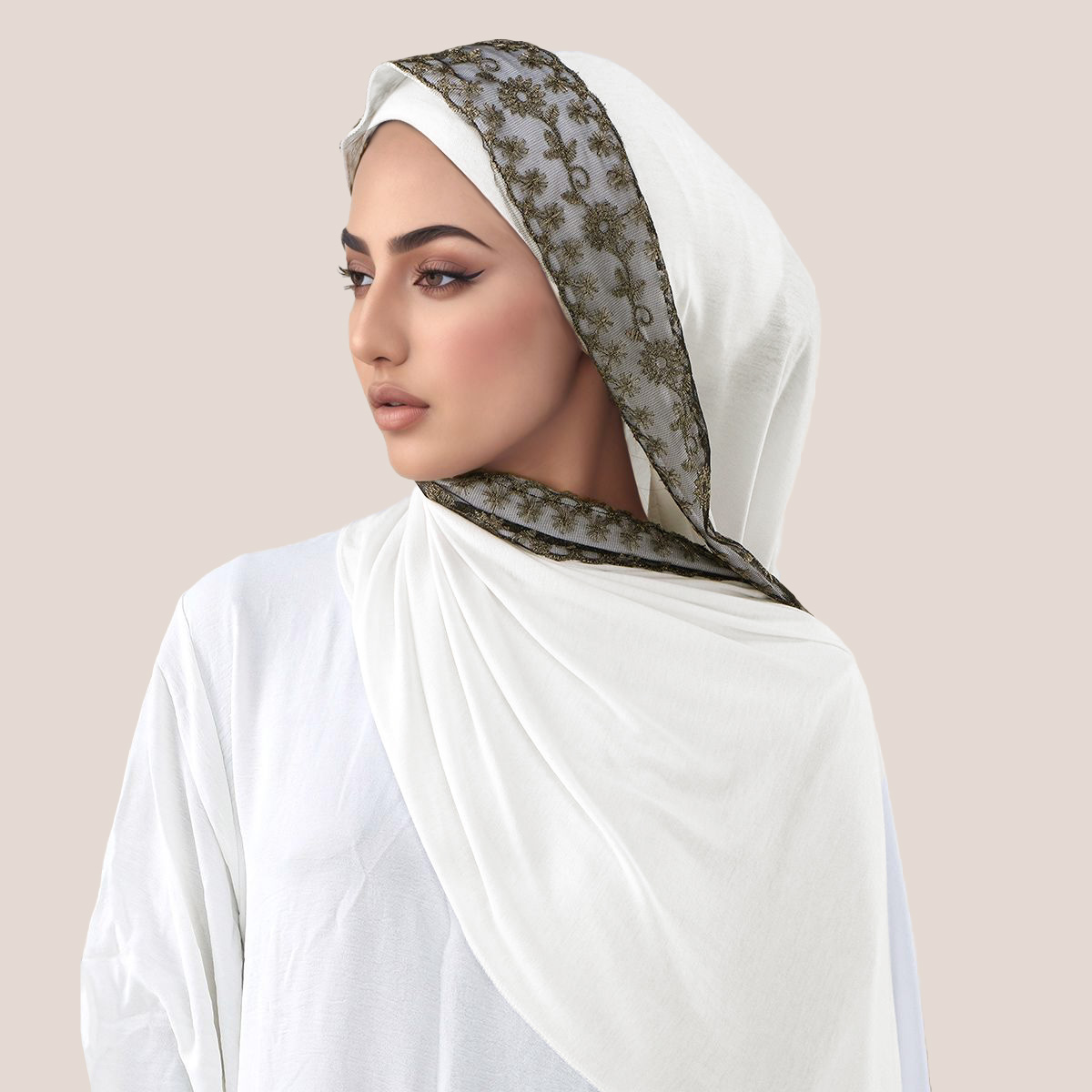 Lace Embroidery Cotton Jersey  - огляд і ціна Embroidery Shawl
