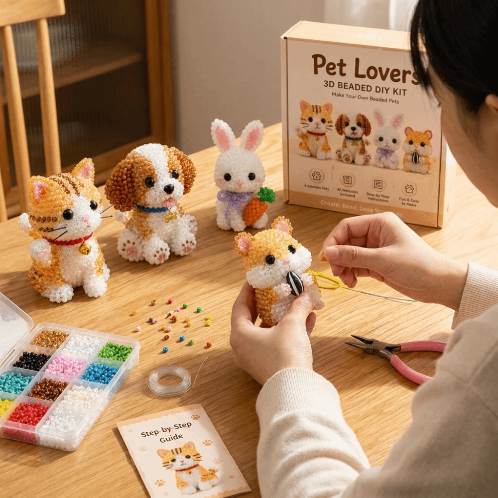 Handmade DIY Animal Bead Embro - огляд і ціна Embroidery Kit Set