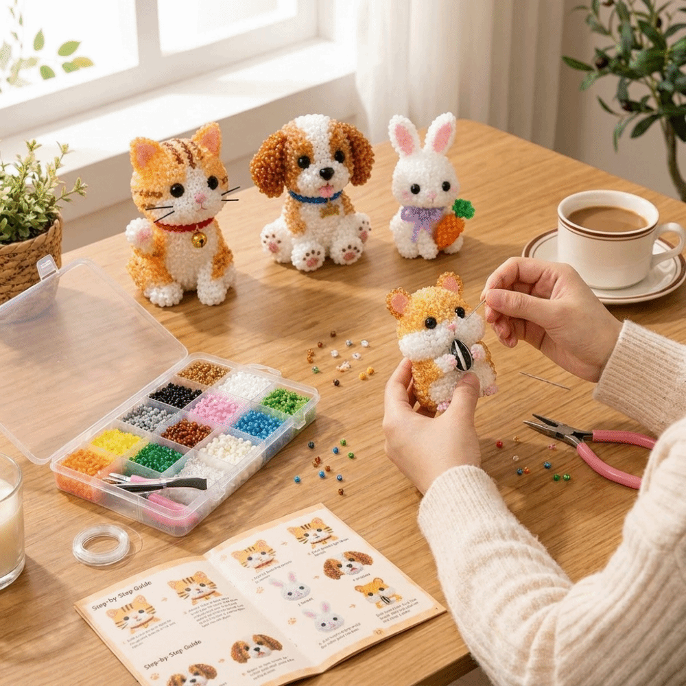 Handmade DIY Animal Bead Embro - огляд і ціна Embroidery Kit Set