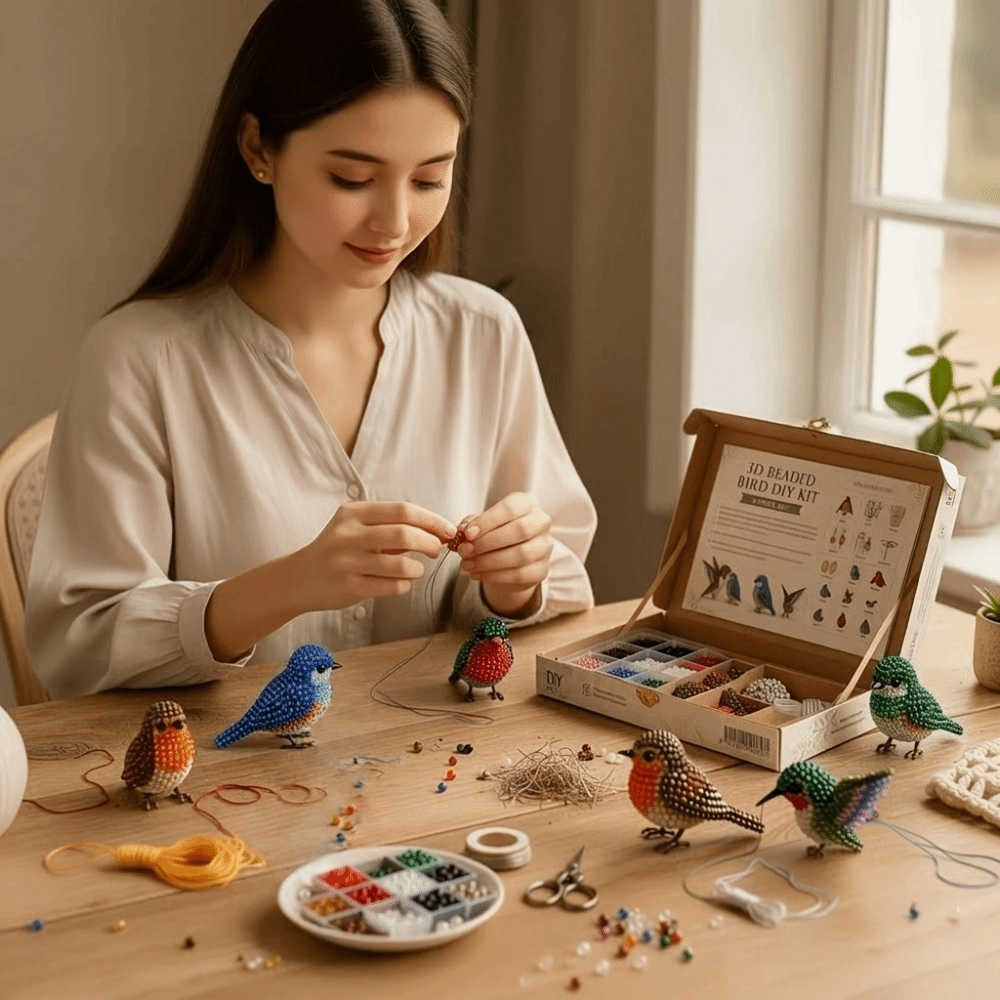 Handmade DIY Animal Bead Embro - огляд і ціна Embroidery Kit Set