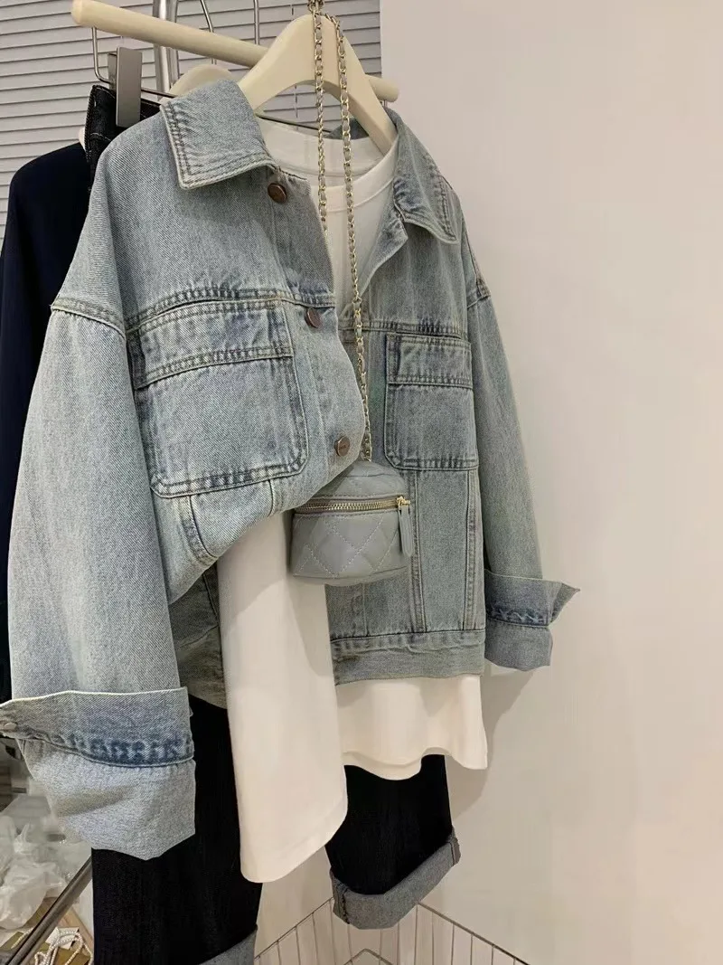 Denim Coat Women Y2k Spring Au - огляд і ціна Embroidery Jacket Jeans