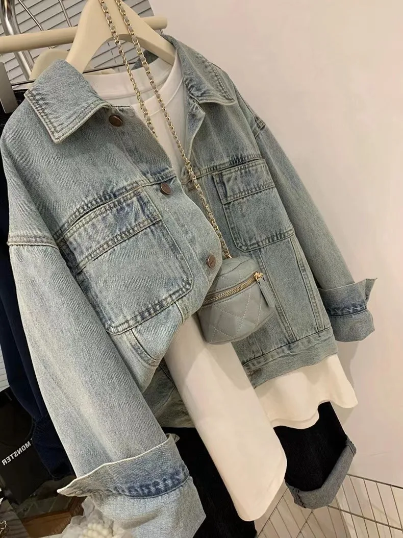 Denim Coat Women Y2k Spring Au - огляд і ціна Embroidery Jacket Jeans