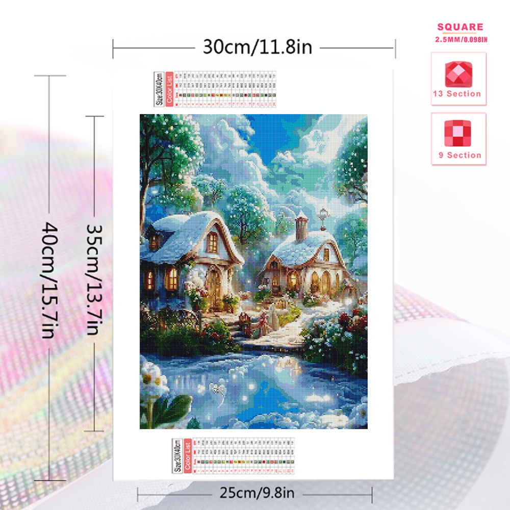 Evershine House Diamond Painti - огляд і ціна Embroidery Wall Art