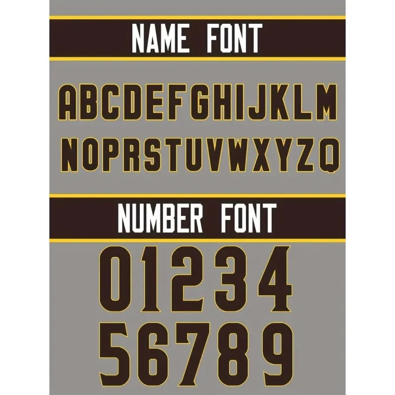 Custom Name And Number Men's E - огляд і ціна Embroidery Font