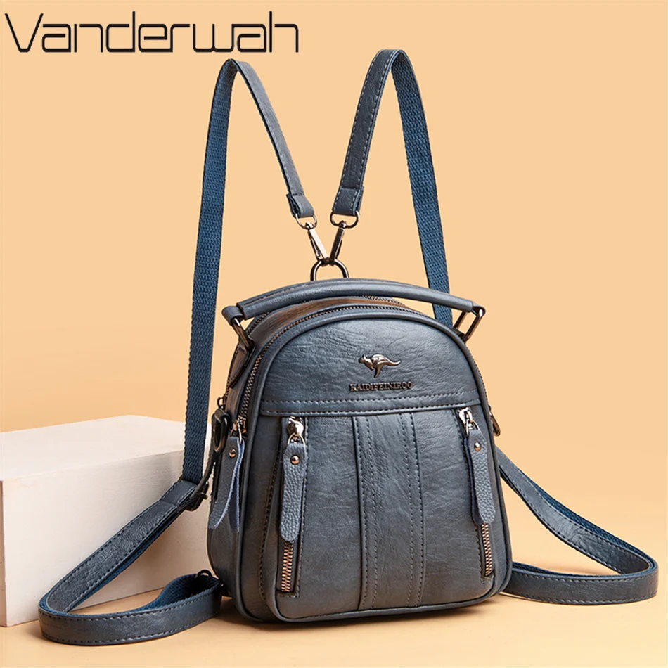 4 In 1 Leather Backpacks Multi - огляд і ціна Embroidery Font