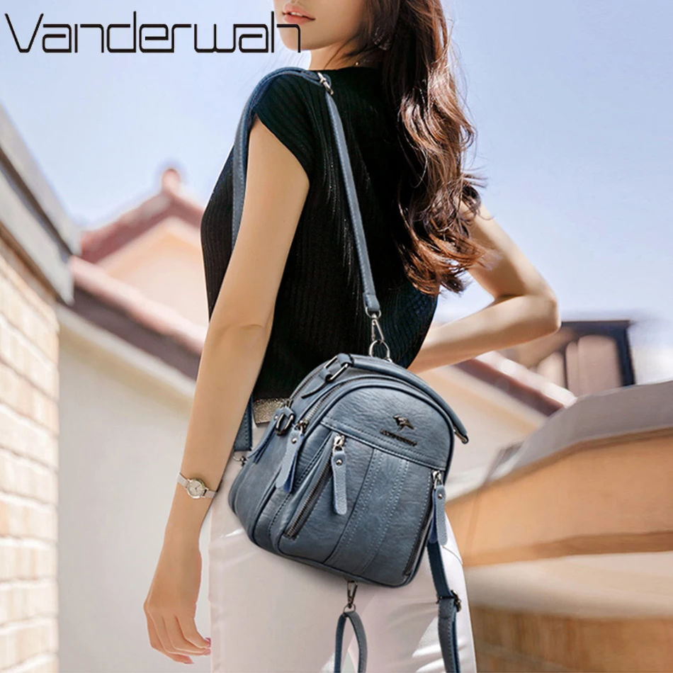 4 In 1 Leather Backpacks Multi - огляд і ціна Embroidery Font