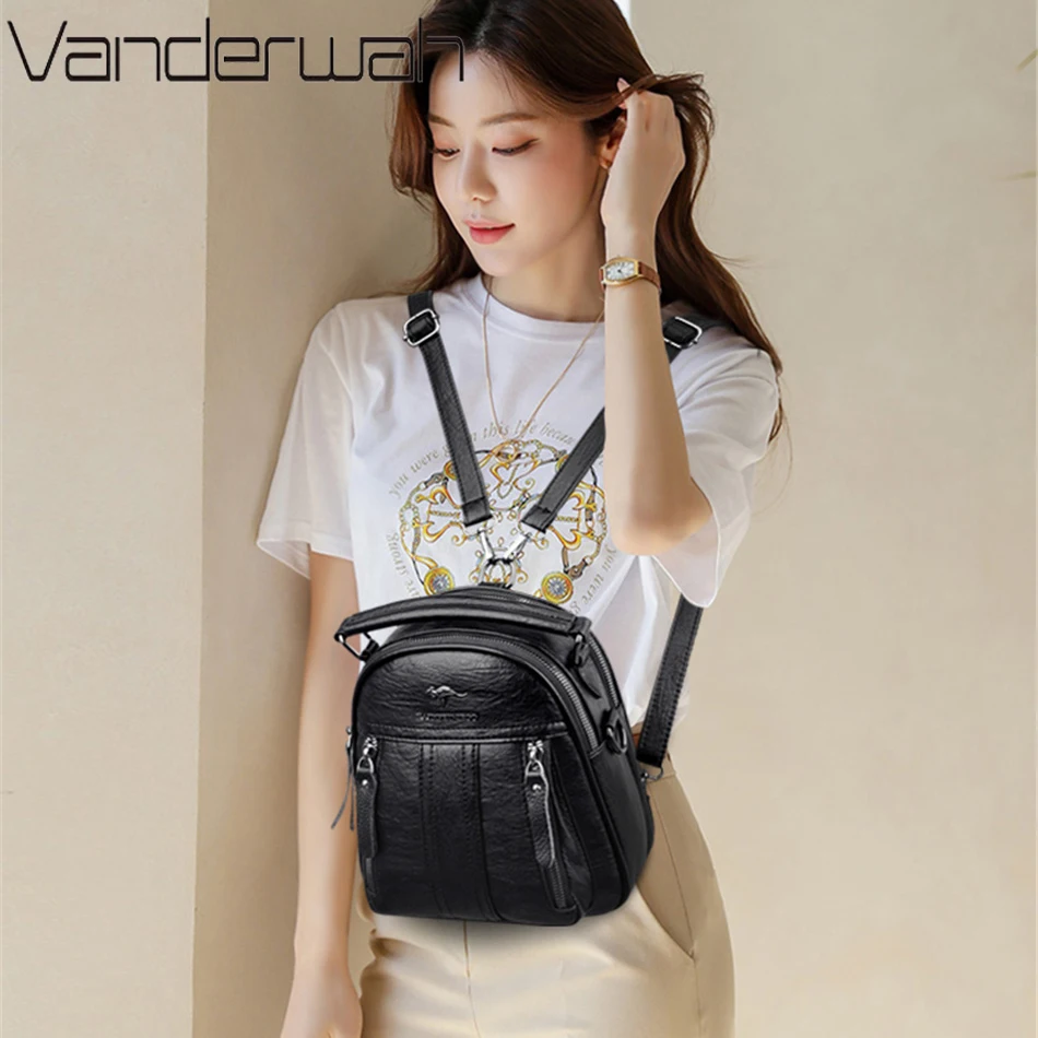 4 In 1 Leather Backpacks Multi - огляд і ціна Embroidery Font