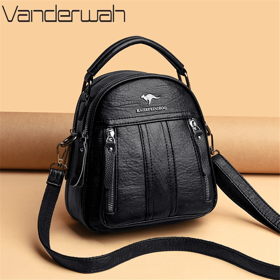 4 In 1 Leather Backpacks Multi - огляд і ціна Embroidery Font