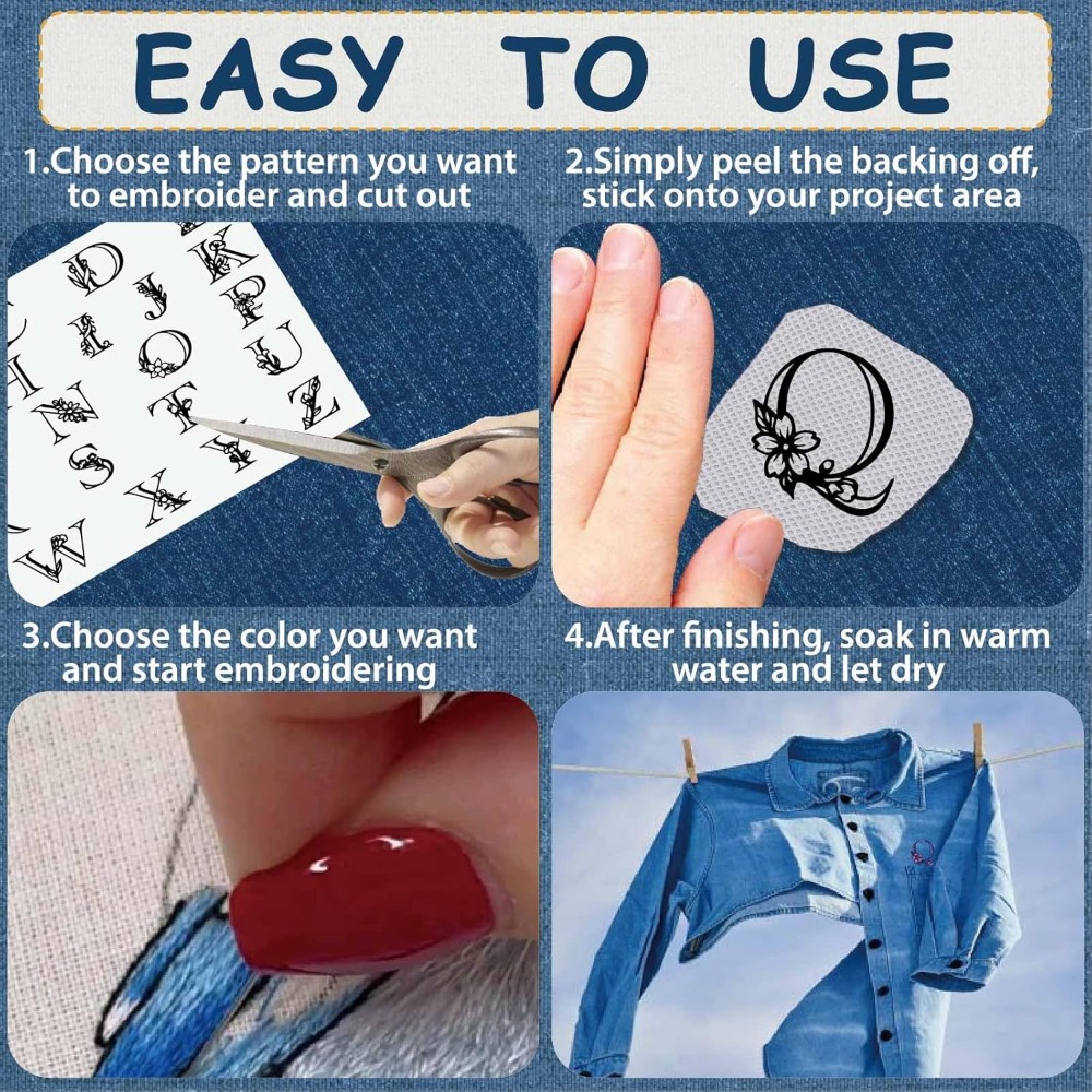 Letter A-Z Water Soluble Embro - огляд і ціна Embroidery Paper
