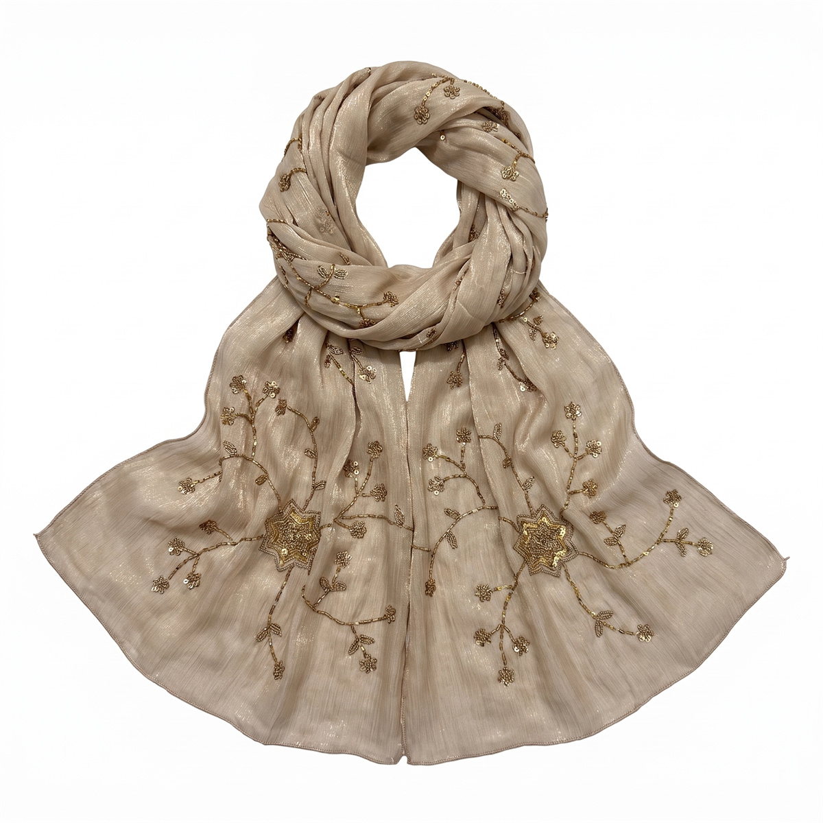 Fashion Crinkle Hijab Scarf Wi - огляд і ціна Embroidery Shawl