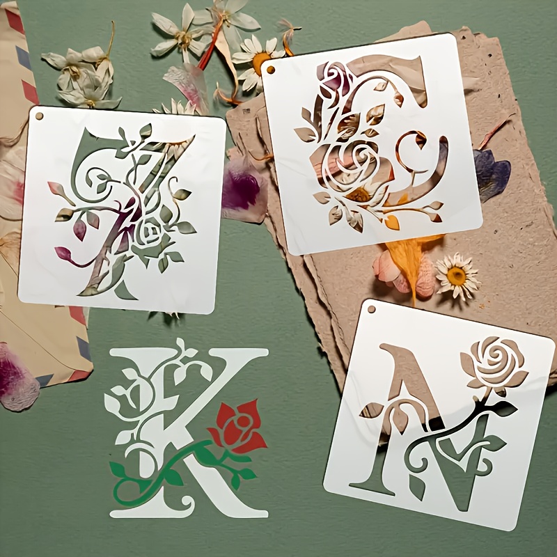 36pcs/Set PET Plastic Alphabet - огляд і ціна Embroidery Alphabet Designs