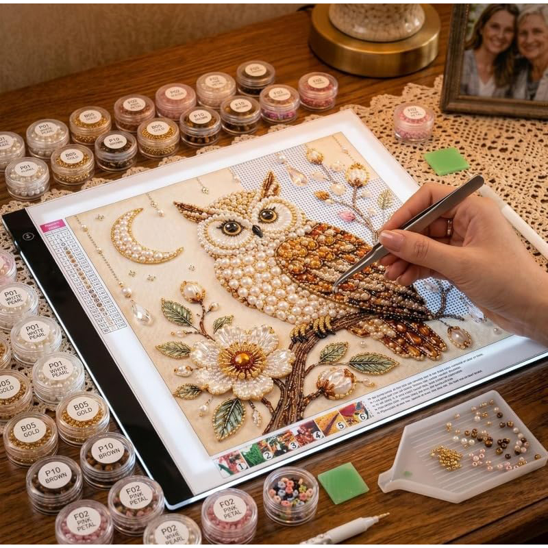 Bird Pearl Art DIY Kit Cardina - огляд і ціна Embroidery Kit Set