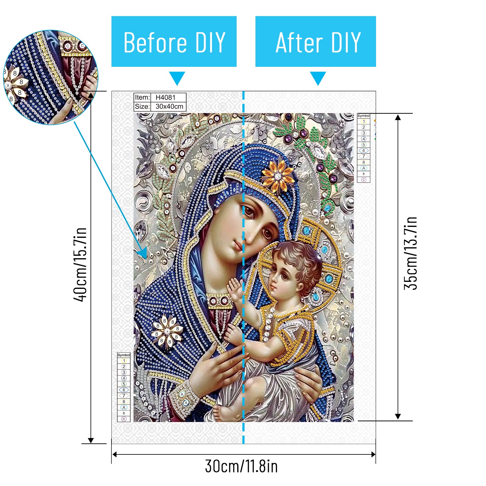 Special Shape Diamond Art Pain - огляд і ціна Embroidery Icon
