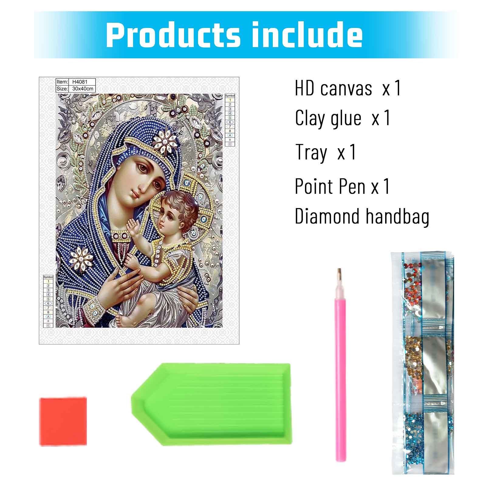 Special Shape Diamond Art Pain - огляд і ціна Embroidery Icon