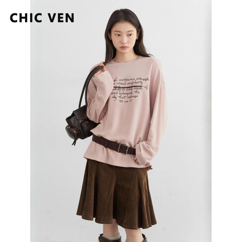 CHIC VEN New Women Long Sleeve - огляд і ціна Embroidery Font