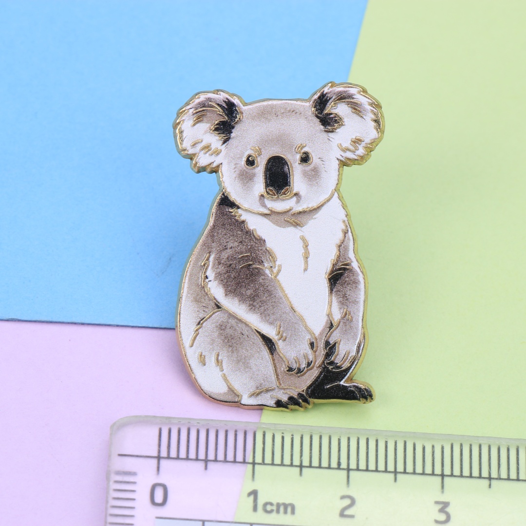 Watercolor Koala Enamel Lapel  - огляд і ціна Embroidery Australia