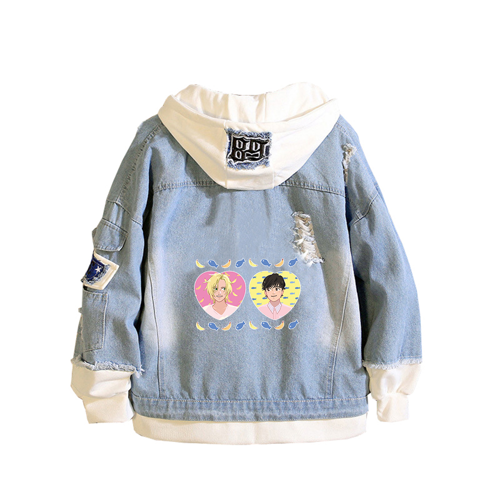 BANANA FISH Demin Jacket Anime - огляд і ціна Embroidery Jacket Jeans