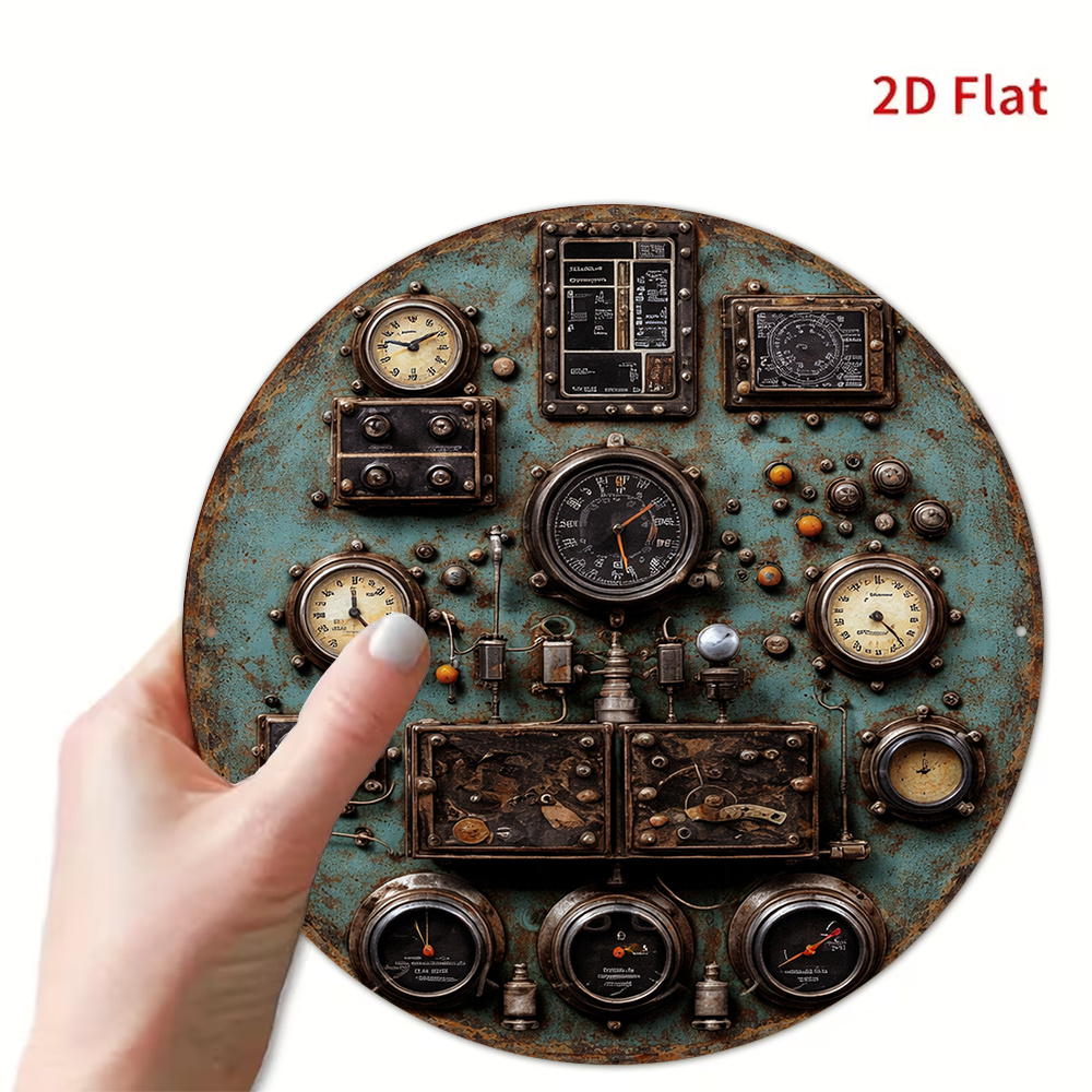2D Flat Retro Dashboard Round  - огляд і ціна Embroidery Wall Art