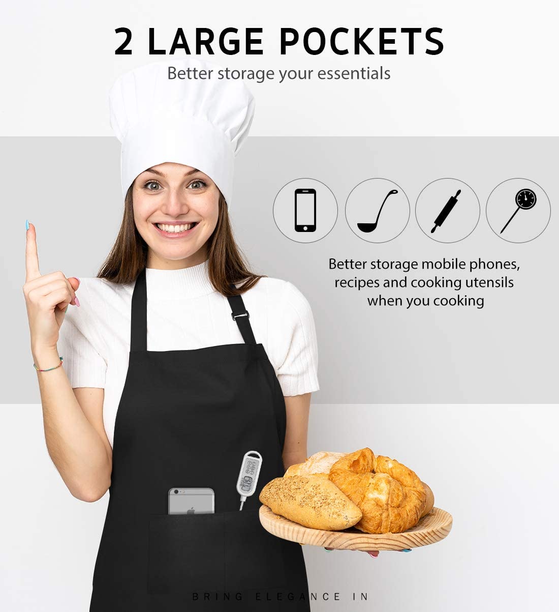 18 Colors Custom LOGO Aprons F - огляд і ціна Embroidery Kitchen