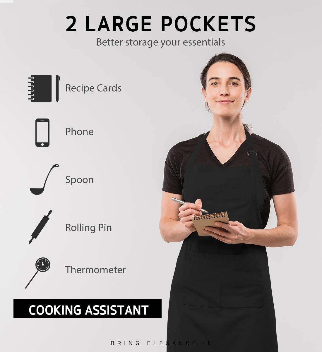 18 Colors Custom LOGO Aprons F - огляд і ціна Embroidery Kitchen