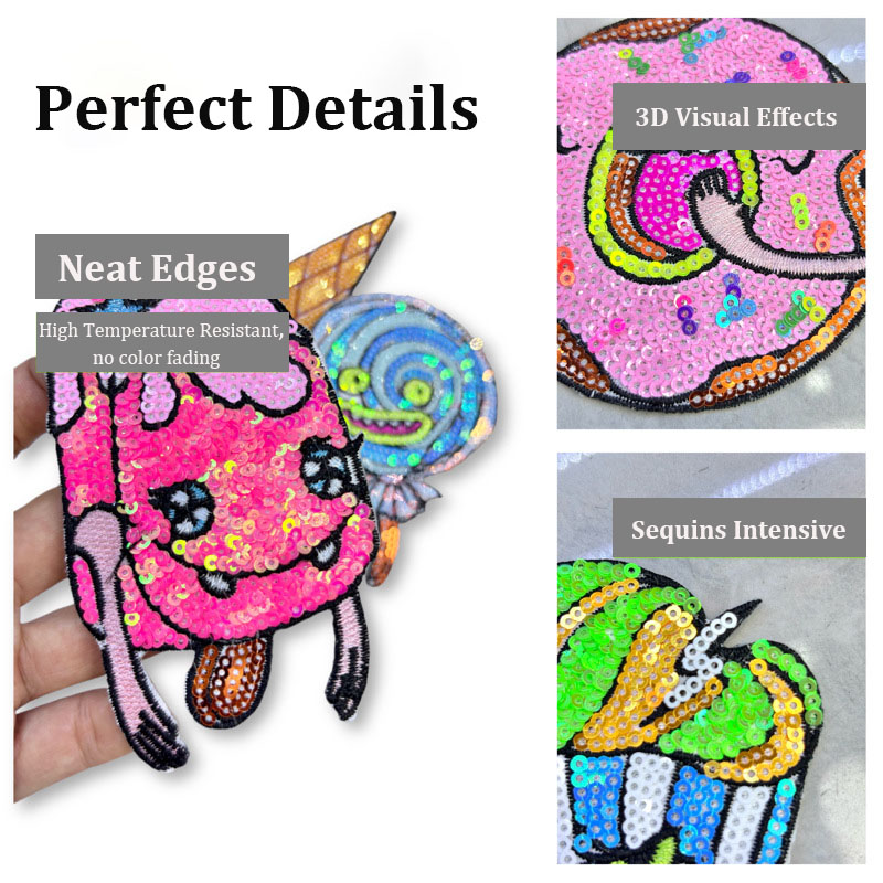 5PCS/Set Embroidered Sequins D - огляд і ціна Embroidery Jacket Jeans