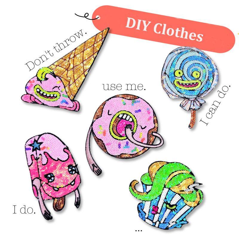 5PCS/Set Embroidered Sequins D - огляд і ціна Embroidery Jacket Jeans