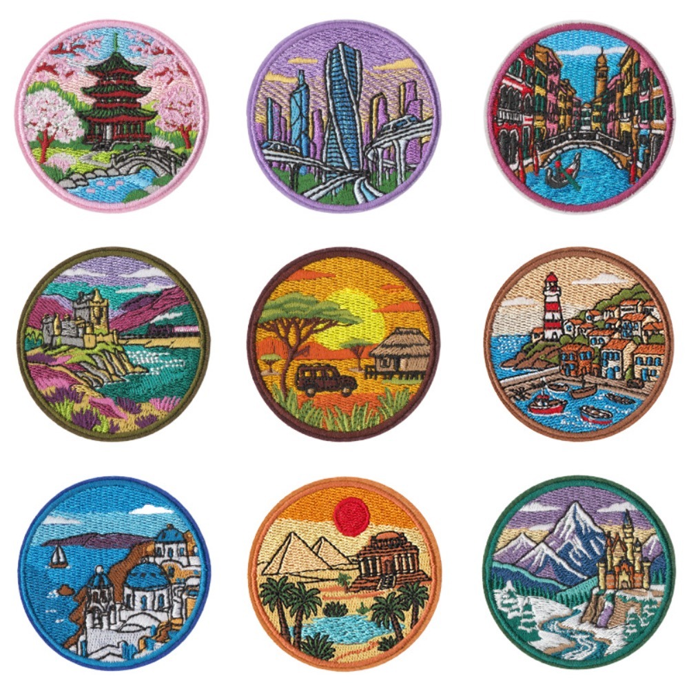 City Landmark Pattern Embroide - огляд і ціна Embroidery Australia