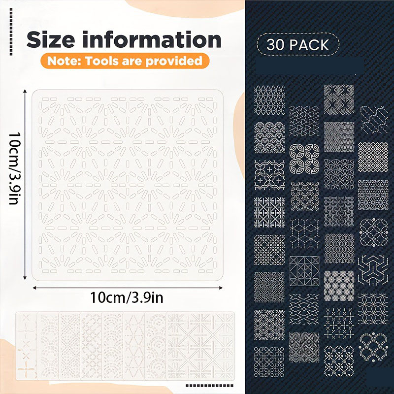 30Pcs Embroidery Templates DIY - огляд і ціна Embroidery Ideas
