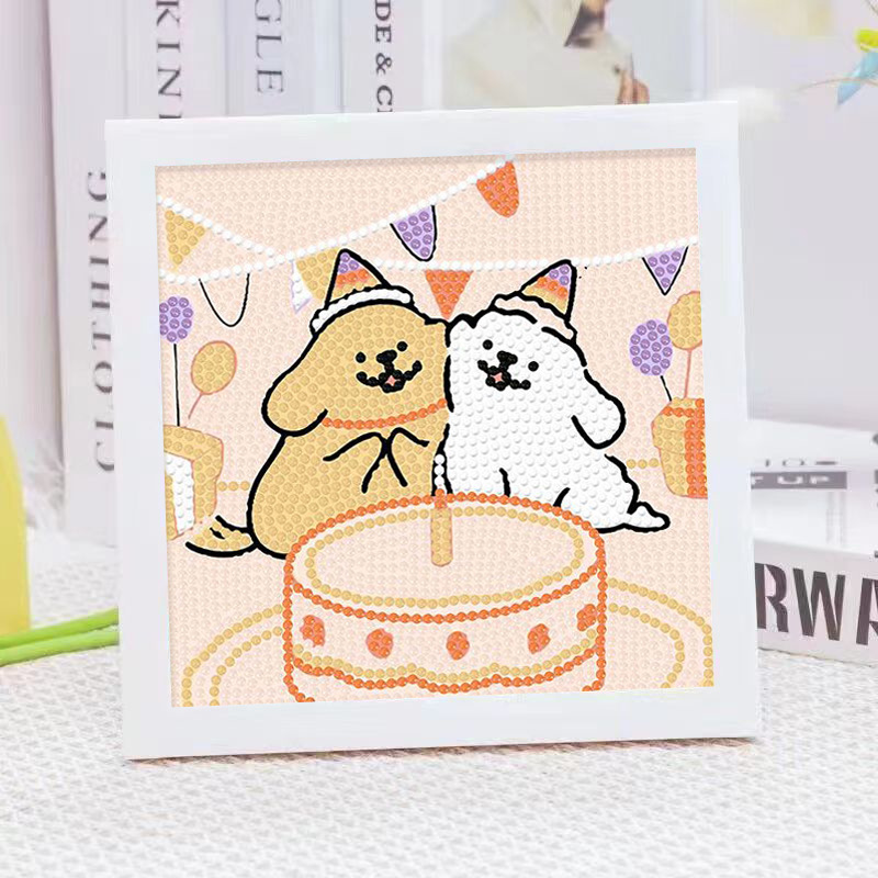 Cartoon Line Puppy Crystal Dia - огляд і ціна Embroidery Ideas