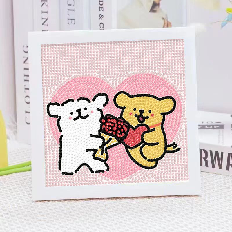 Cartoon Line Puppy Crystal Dia - огляд і ціна Embroidery Ideas
