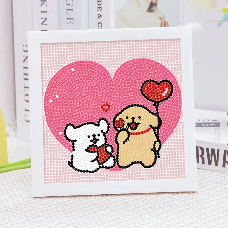 Cartoon Line Puppy Crystal Dia - огляд і ціна Embroidery Ideas