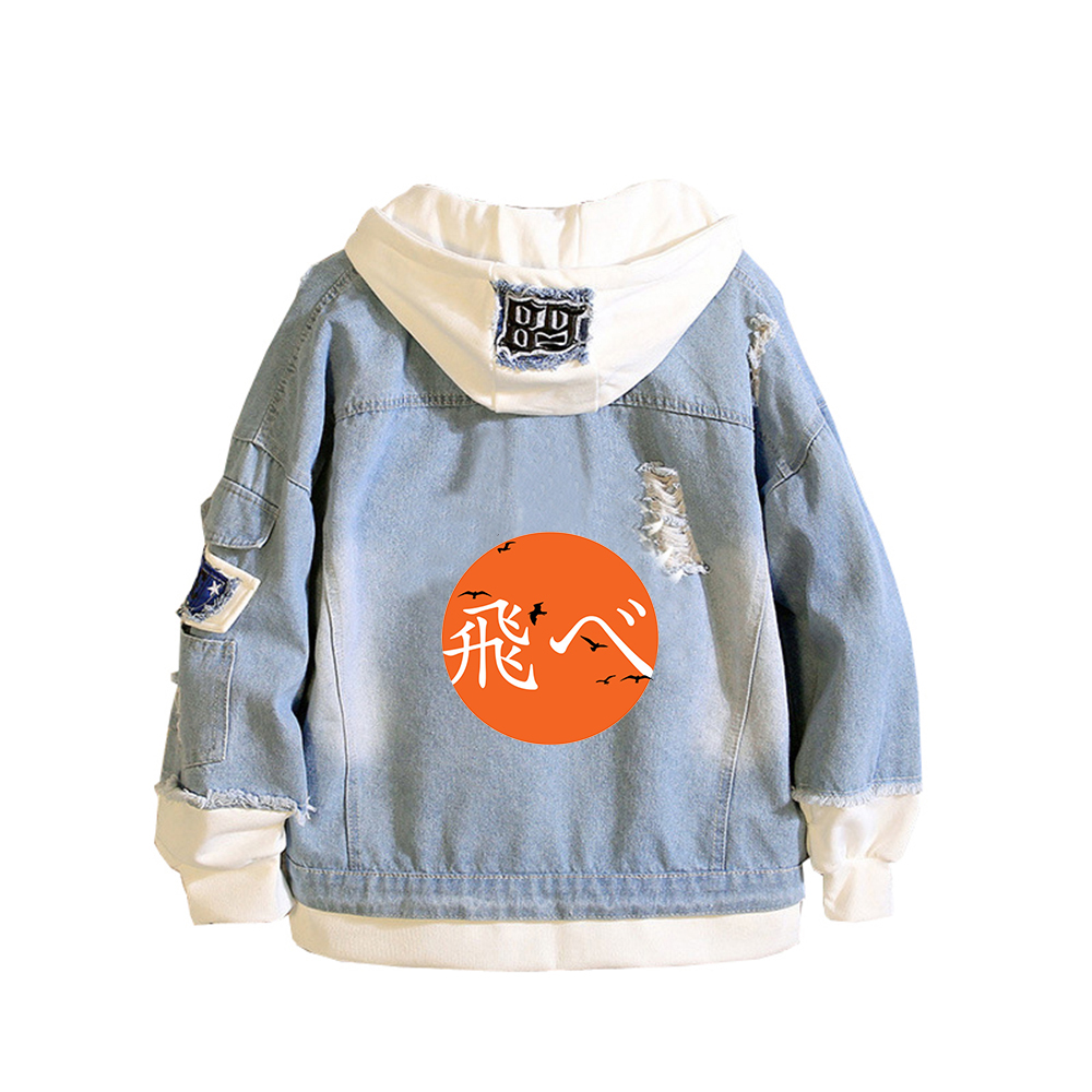Haikyuu Karasuno VBC Print Wom - огляд і ціна Embroidery Jacket Jeans