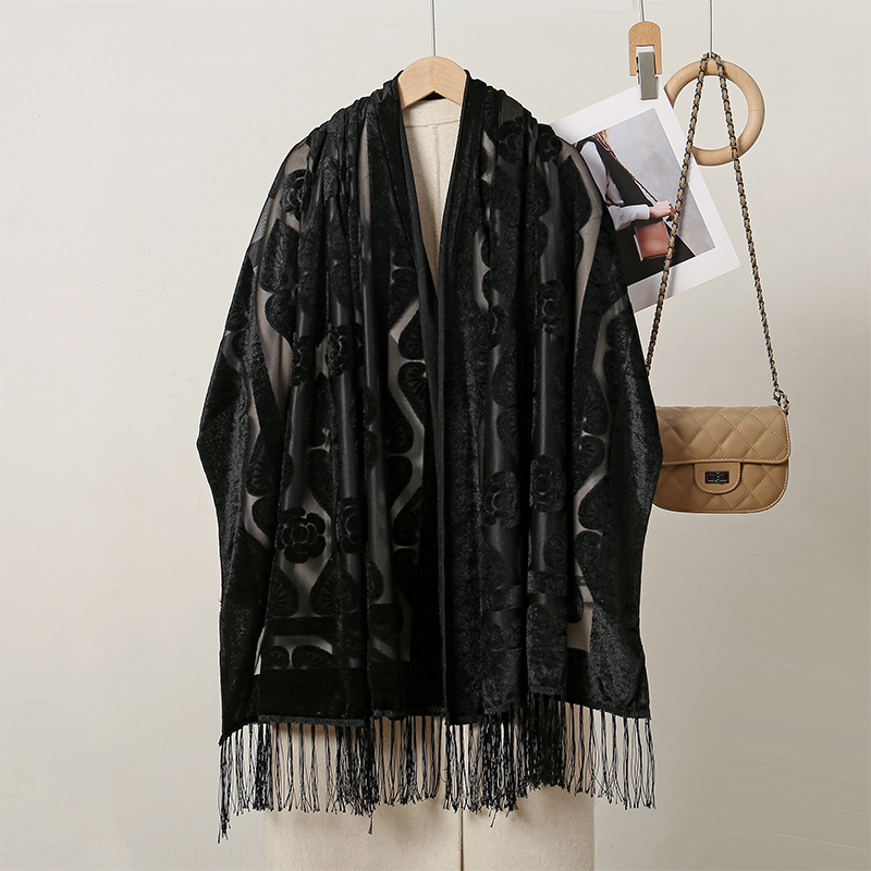 2024 Luxury Silk Embroidery Fl - огляд і ціна Embroidery Shawl