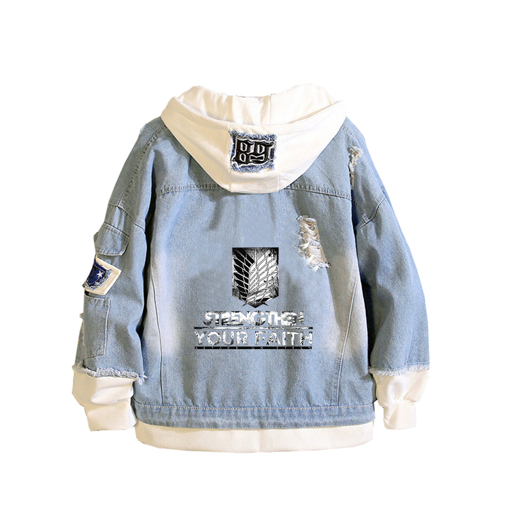 Attack on Titan Anime Denim Ja - огляд і ціна Embroidery Jacket Jeans