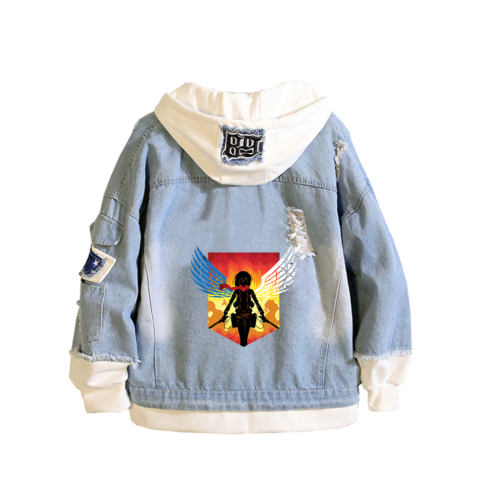 Attack on Titan Anime Denim Ja - огляд і ціна Embroidery Jacket Jeans