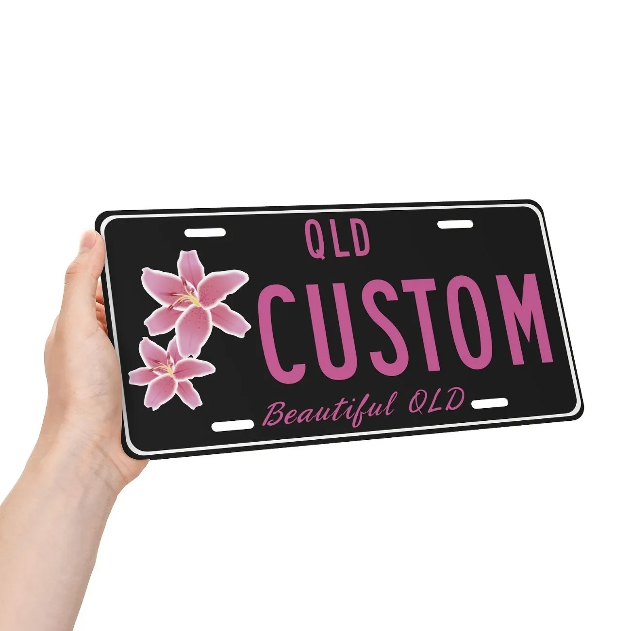 Custom Text Aluminum License P - огляд і ціна Embroidery Water