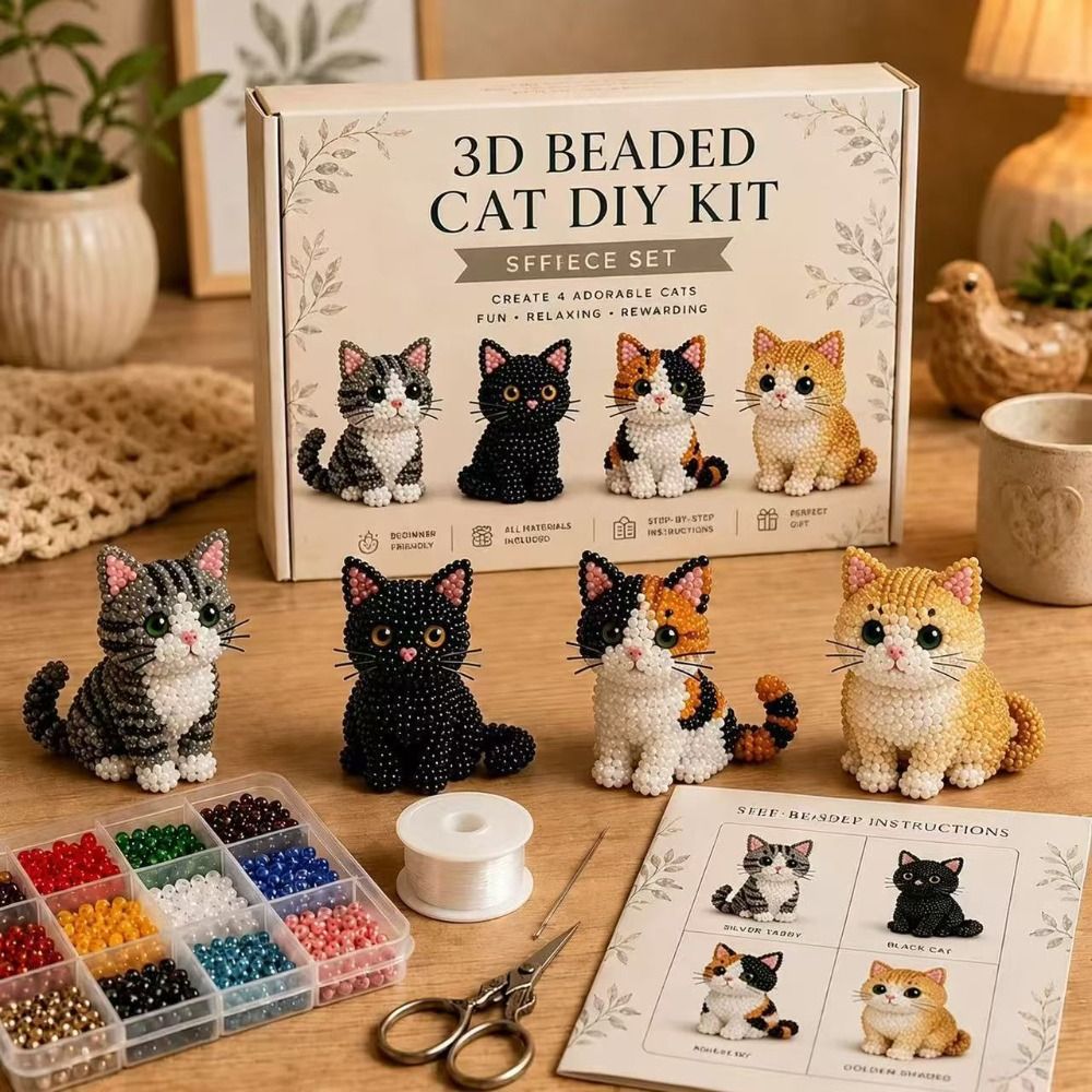 Handmade DIY Animal Bead Embro - огляд і ціна Embroidery Kit Set