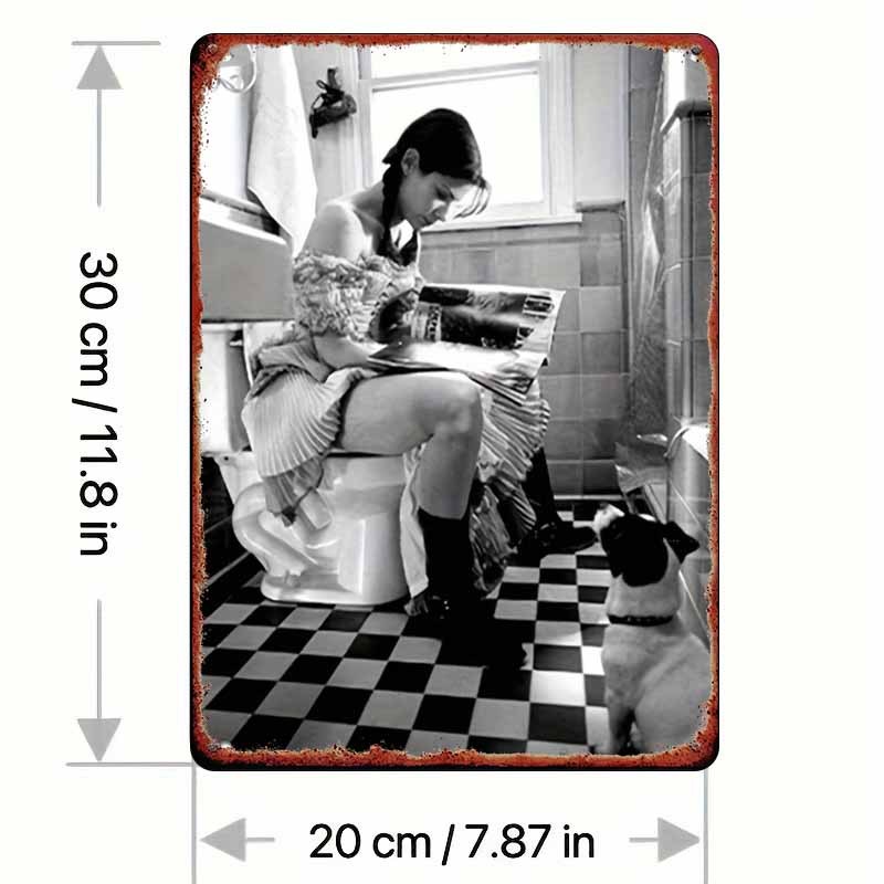 Funny Bathroom Metal Sign – Wo - огляд і ціна Embroidery Water