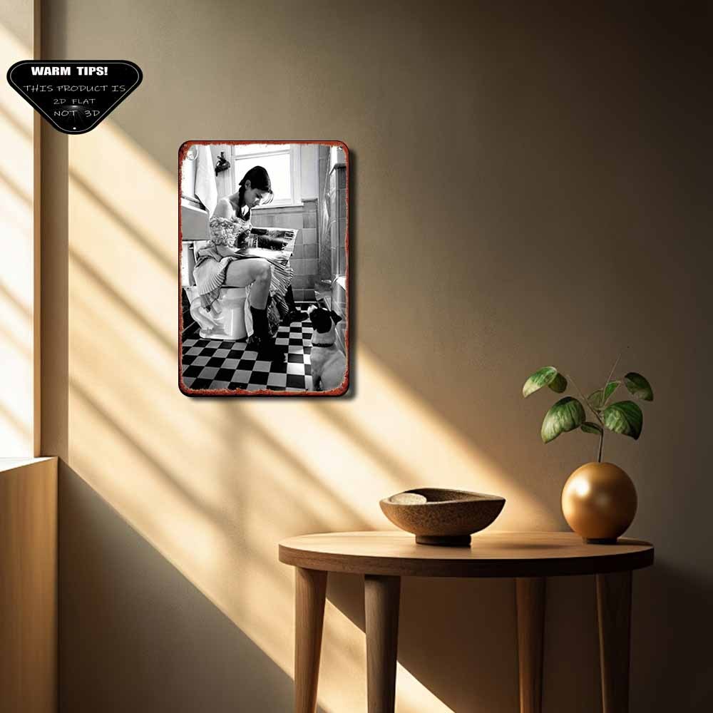 Funny Bathroom Metal Sign – Wo - огляд і ціна Embroidery Water